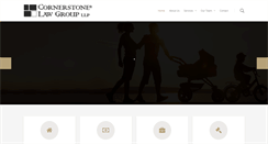 Desktop Screenshot of cornerstonelaw.ca