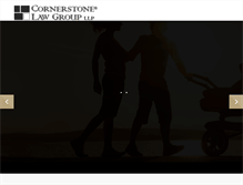 Tablet Screenshot of cornerstonelaw.ca
